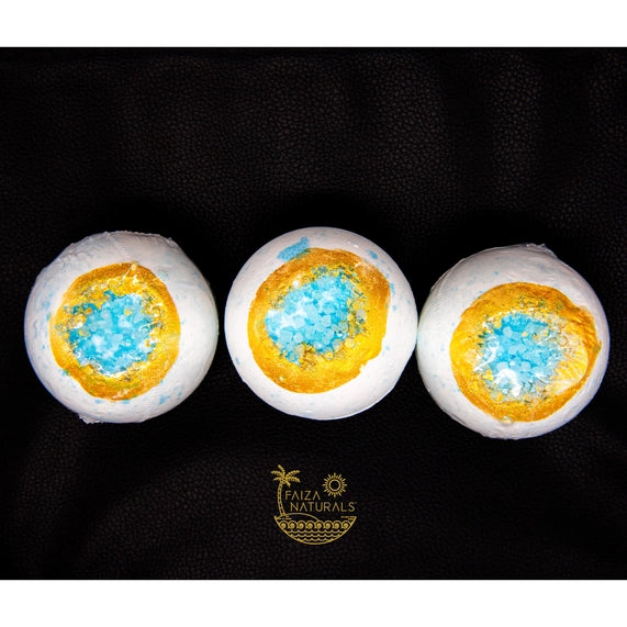 Ocean Bliss Geode Crystal Epsom Salt Bath Bomb