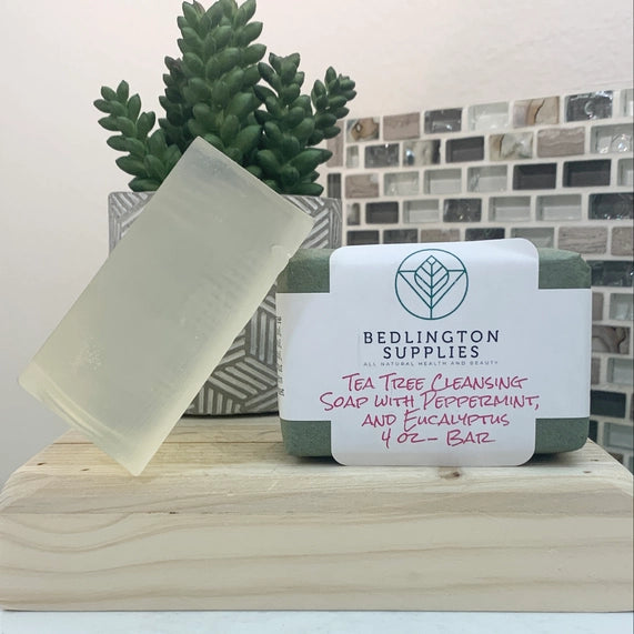 Antibacterial, Antifungal, Cleansing Tea Tree Soap Bar, with